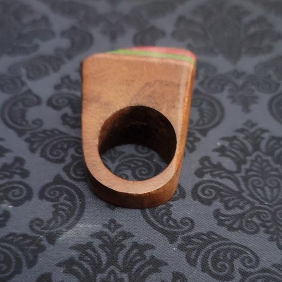 Wooden Chunky Ring - Picture 5 of 5